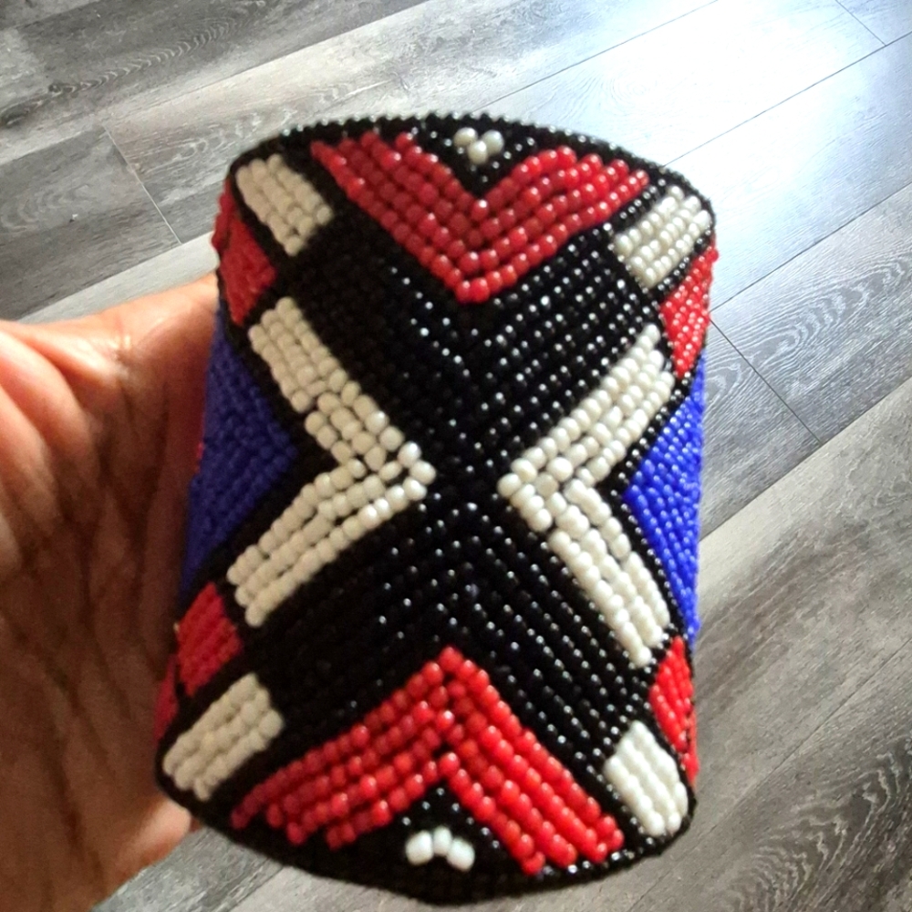 Sassy Jones Beaded Multicolor Cuff Bracelet